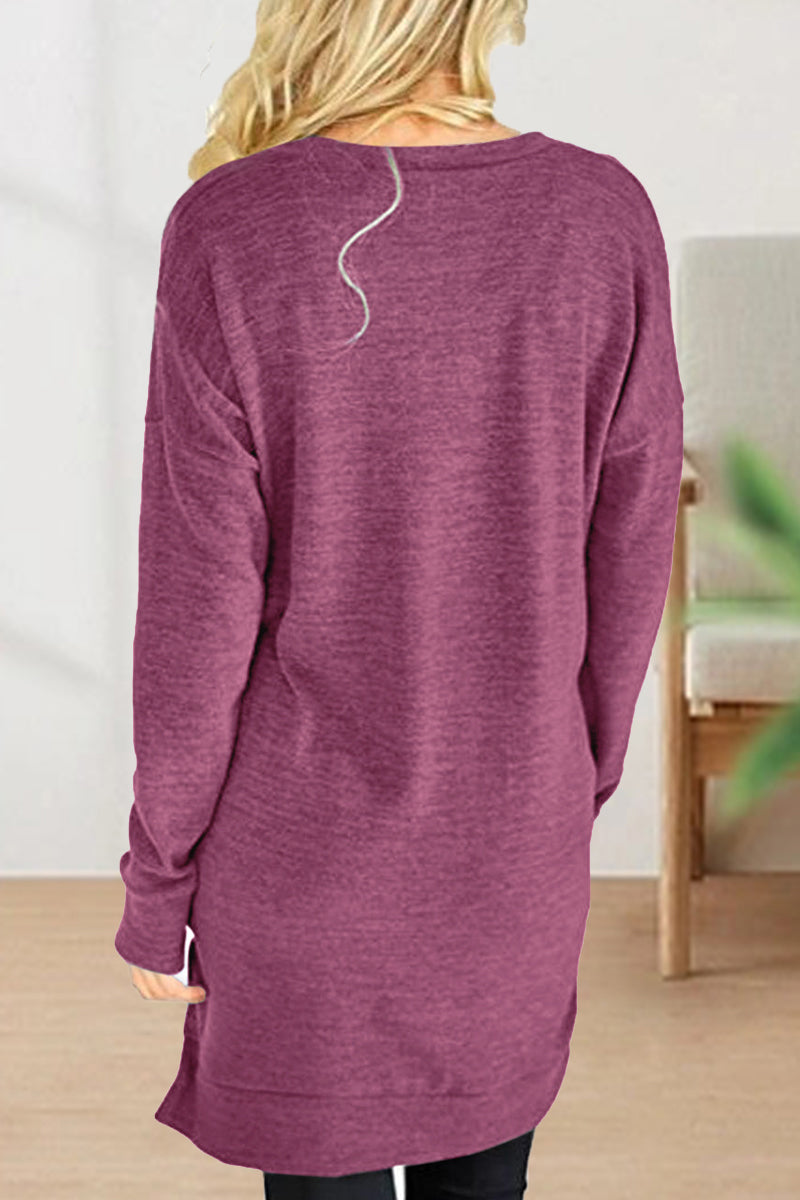 Casual Solid Solid Color V Neck T-Shirts