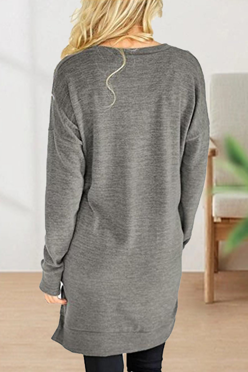 Casual Solid Solid Color V Neck T-Shirts