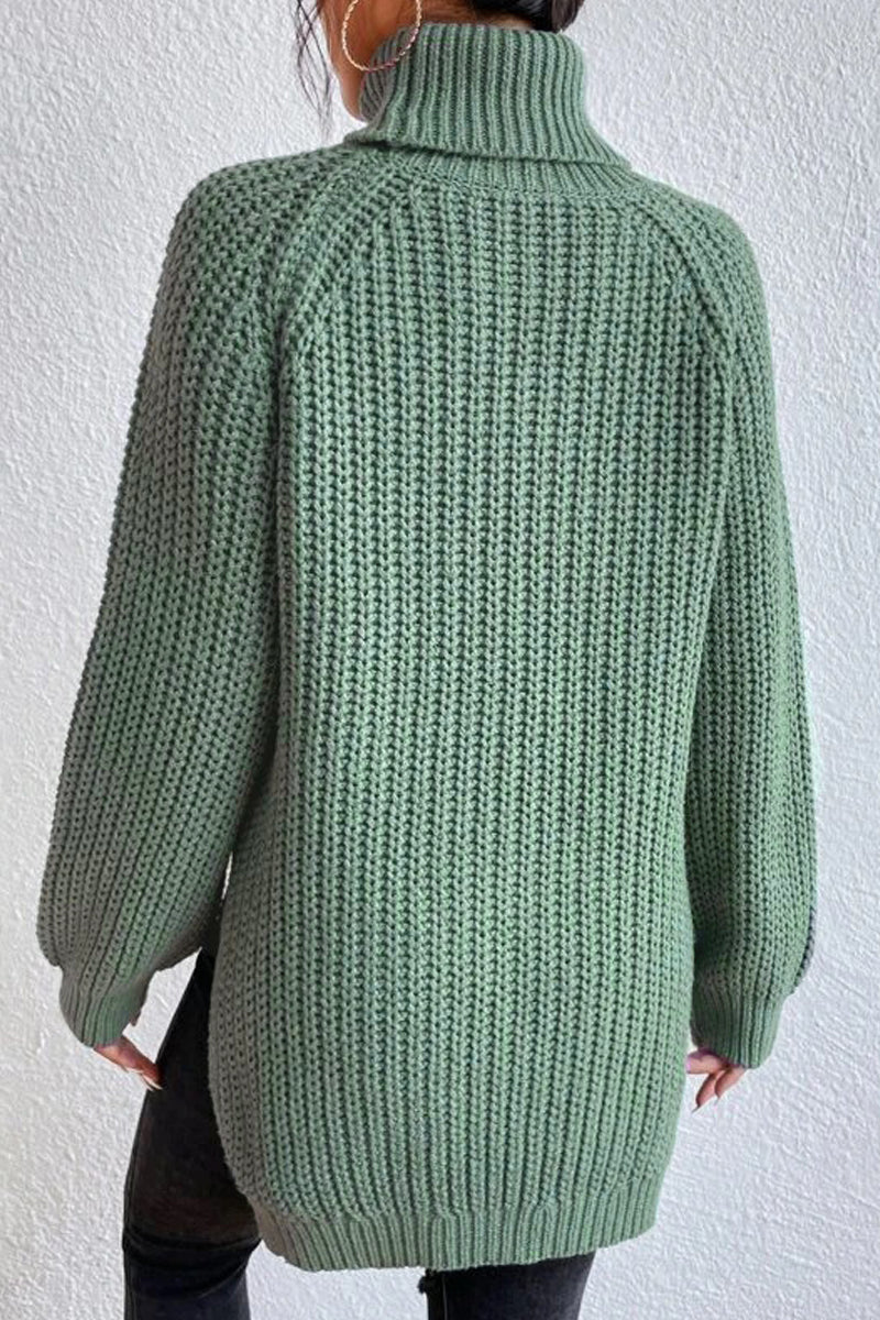 Casual Solid Basic Turtleneck Sweaters(5 Colors)