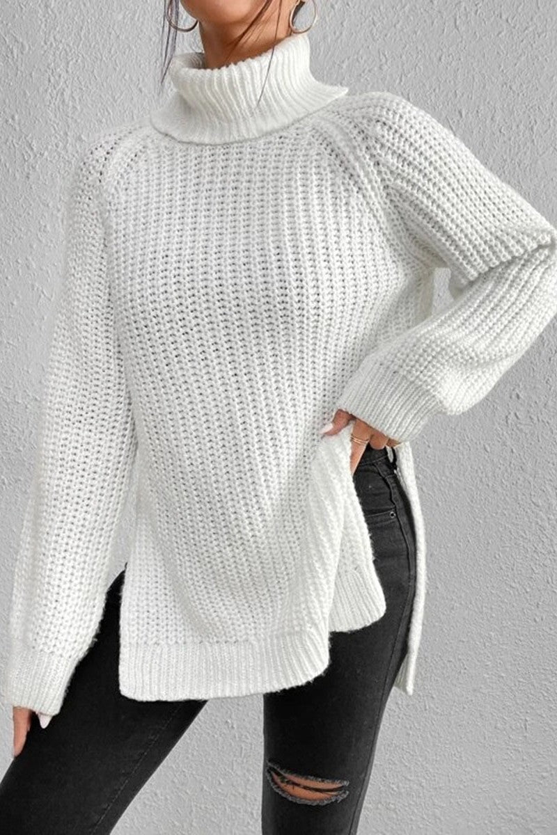 Casual Solid Basic Turtleneck Sweaters(5 Colors)