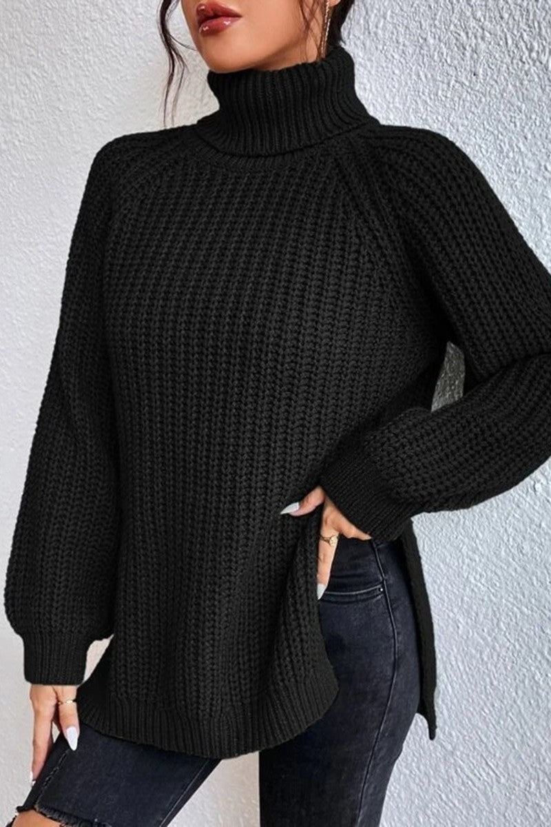 Casual Solid Basic Turtleneck Sweaters(5 Colors)