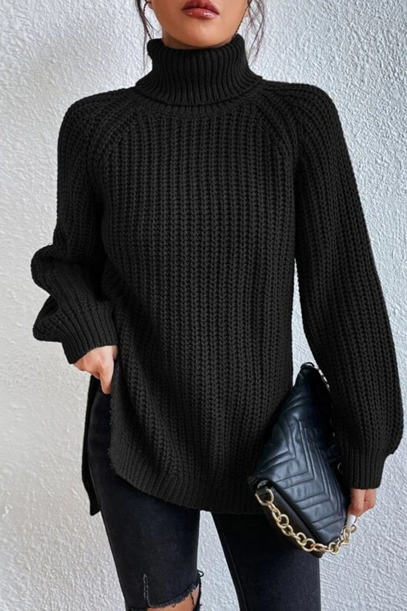 Casual Solid Basic Turtleneck Sweaters(5 Colors)