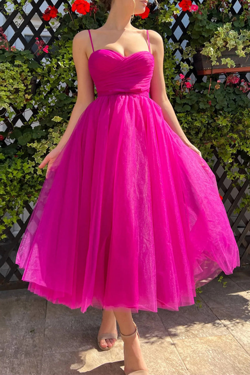 Sweet Elegant Solid Mesh V Neck Princess Dresses