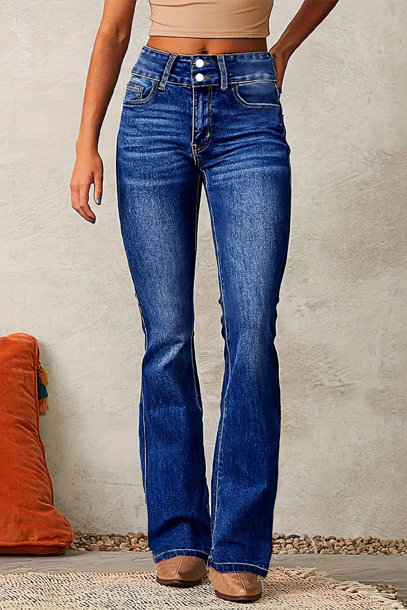 Casual Distressed High Waist Skinny Denim Jeans(3 Colors)