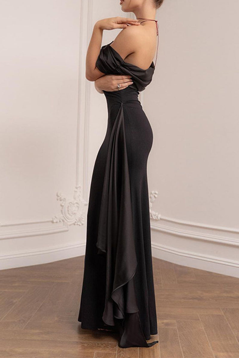 Sexy Backless Off Shoulder Long Dresses