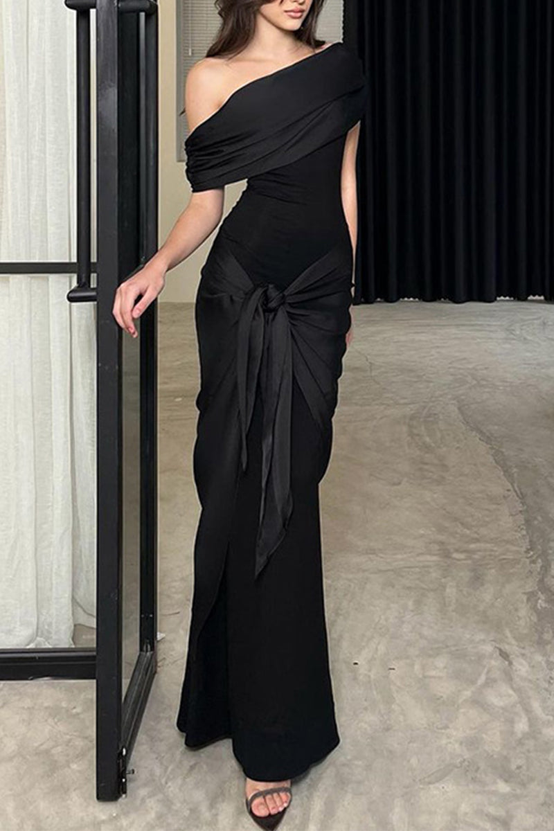 Sexy Backless Off Shoulder Long Dresses